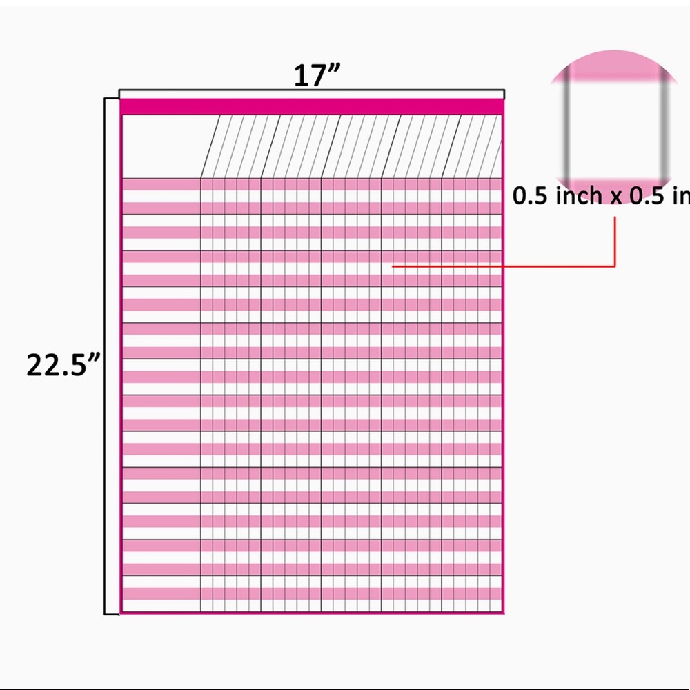 NWT YOUNGEVER 12 PACK MULTI COLOR LAMINATED DRY ERASE INCENTIVE CHART 17x22 - Picture 5 of 5